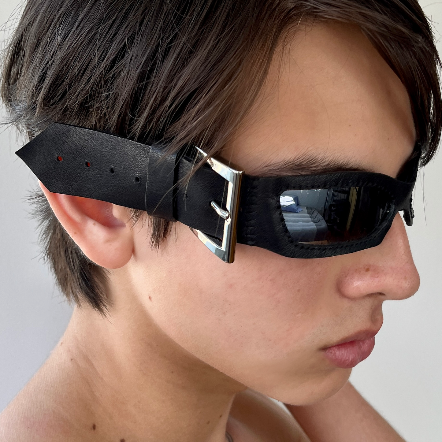 Black Belted Sunglasses