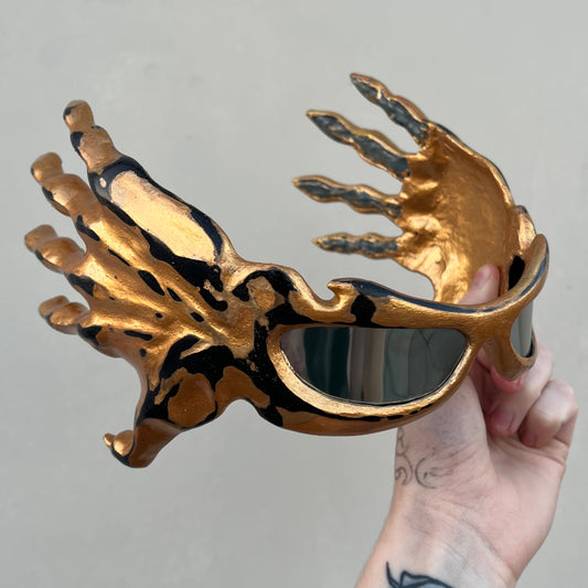 Mottled Gold Monster Sunglasses