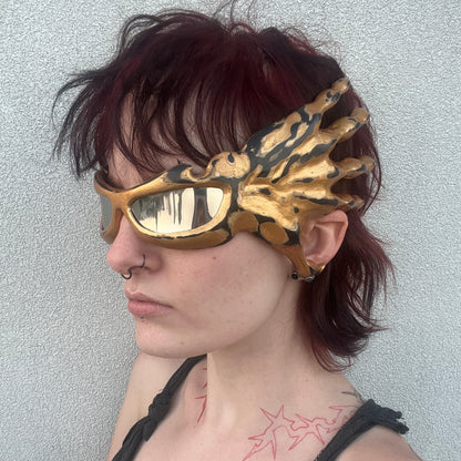 Mottled Gold Monster Sunglasses